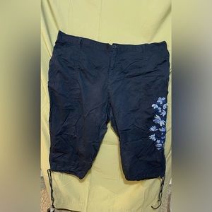 Blue Capri Joggers